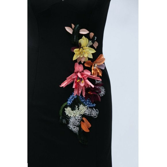 Cushnie Et Ochs 2 Black Ivana 3-D Dress NWT CL63 - Picture 5 of 9